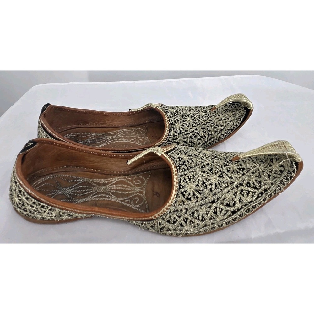 Ethnic Footwear for Men Wedding Sherwani Juttis Party Loafers Handcrafted 11